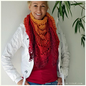 Crochet Pattern Triangle Shawl BioTronik #3 | Textured Crochet Shawl | Modern Geometric Wrap PDF