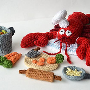 Monsieur the Lobster Chef Amigurumi Pattern