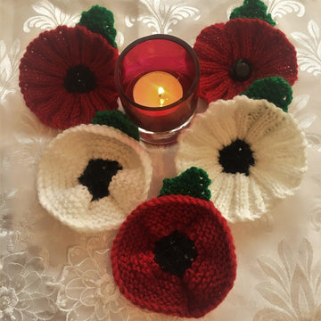 Easy Knit Poppies DK knitting pattern