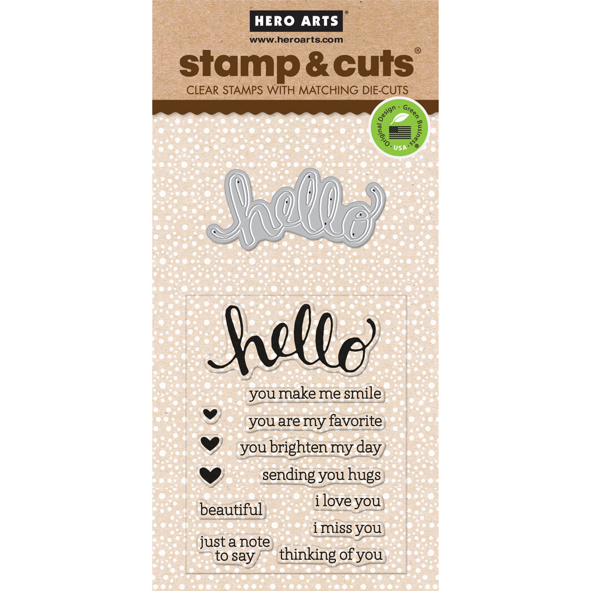 Hero Arts Stamp & Cut - Hello