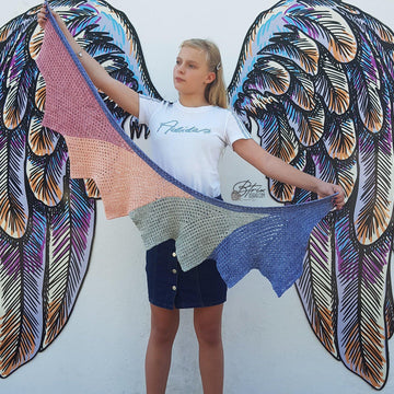 Tunisian Grace Wingspan Shawl