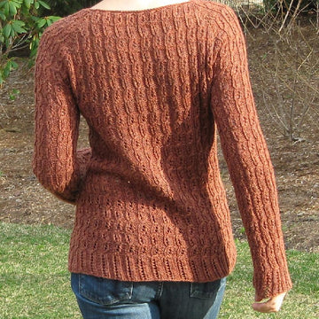 Lace Cable Rib Pullover