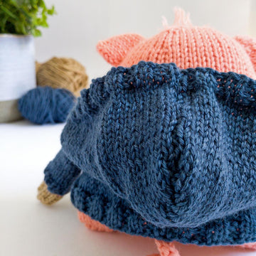 Anton the Piggy in a Hoodie - Toy Knitting Pattern