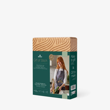 DMC Personalised Stitchable Apron Embroidery Kit - 74 × 82 cm