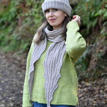 Morning Mist Hat and Scarf set
