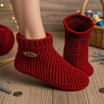 Crochet Slipper Boot Pattern PDF + English Video Tutorial for Women