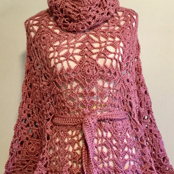 Convertible Lace Poncho Cape