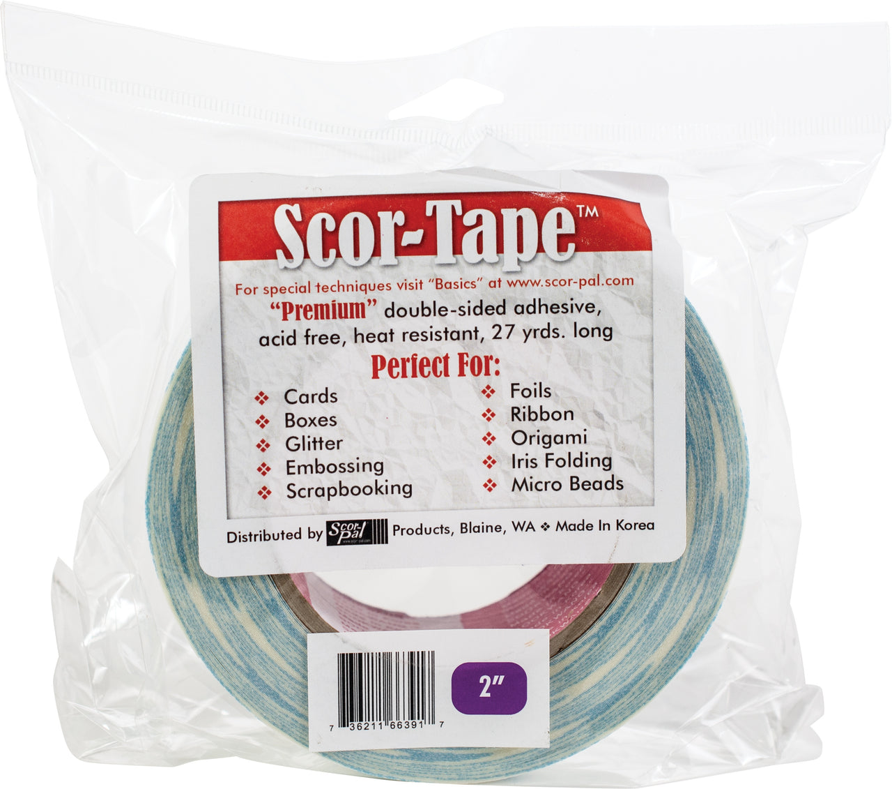 Scor-Pal Scor-Tape - 2"X27yd