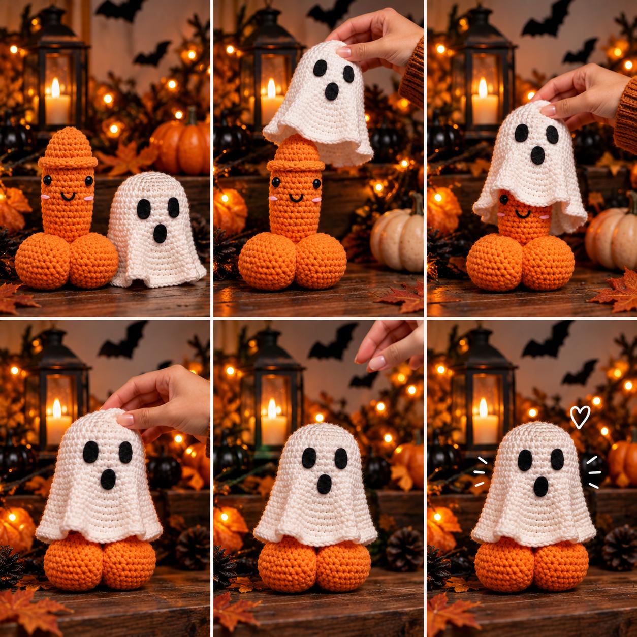 Surprise Halloween Ghost Crochet Pattern