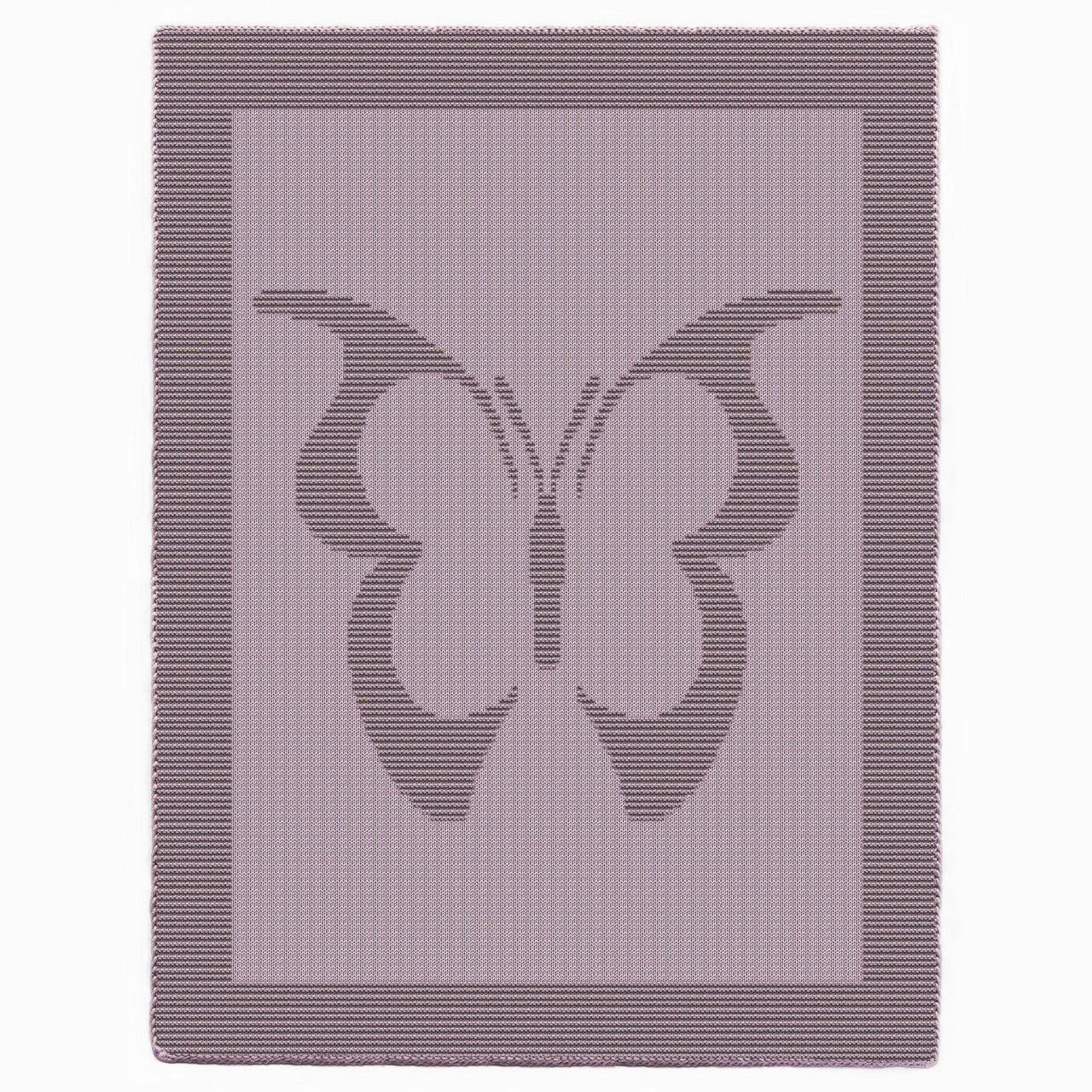 Butterfly blanket Knitting Pattern, Knit and Purl only