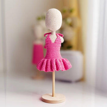 Amigurumi doll dress, crochet doll clothes, Coral dresses