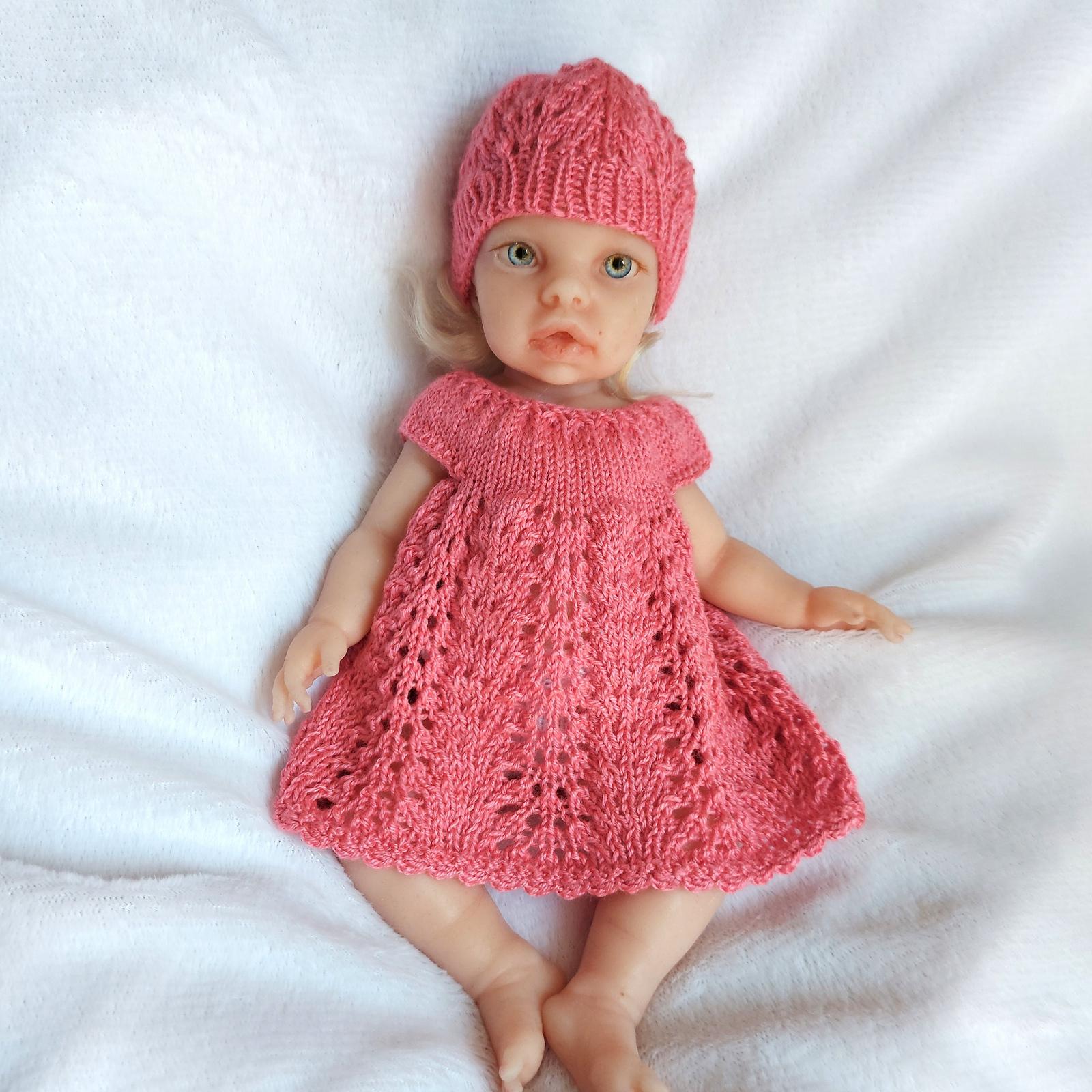 Lace Dress and Hat Set for 13 Inch Dolls