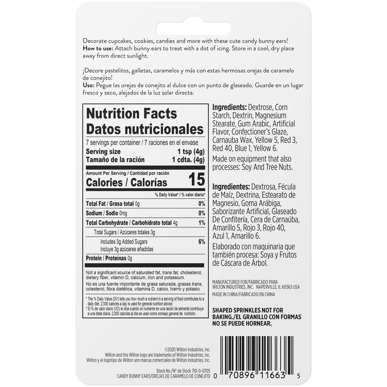 Wilton Dextrose Candy Bunny Ears
