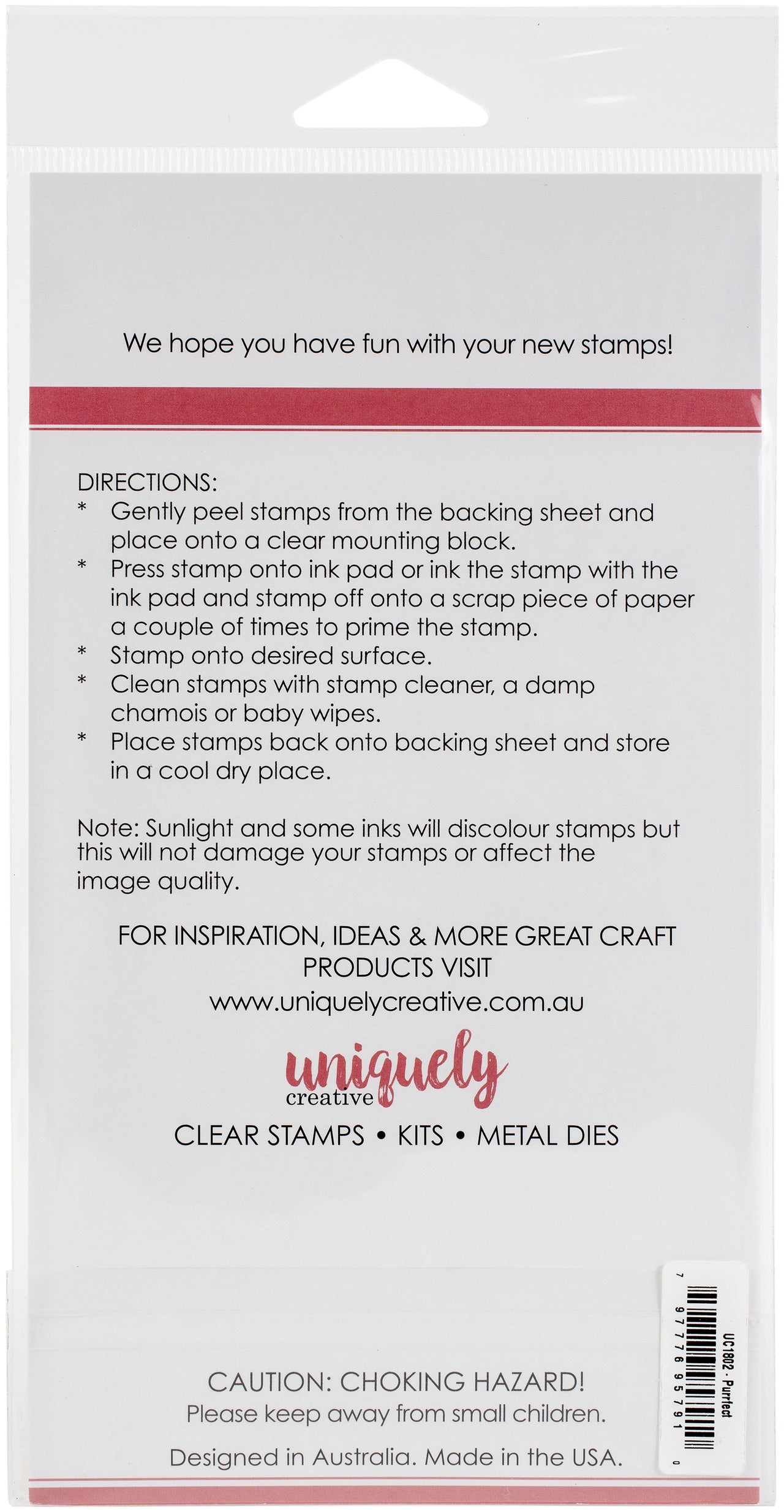 Uniquely Creative Clear Stamps - Purrfect