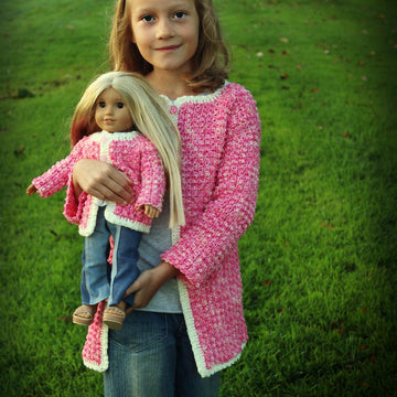 Girl's Textured Cardigan
