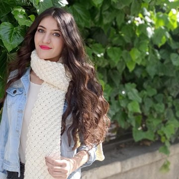 Daisy hat and scarf set