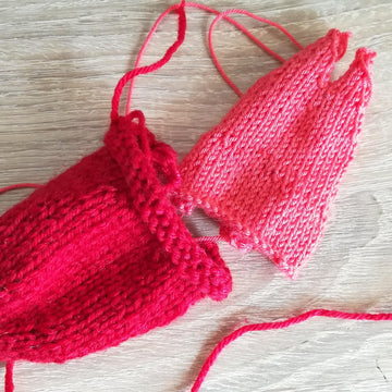 Toy knitting pattern Sebastian crab