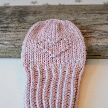 Tiny Heart Baby Mittens