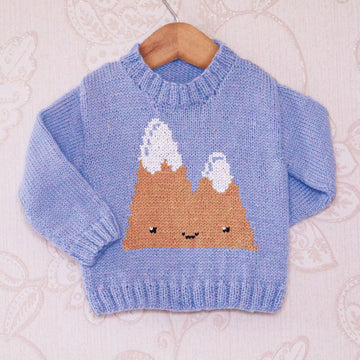 Intarsia - Mountain Chart - Childrens Sweater
