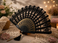 Crochet Hand Fan Pattern PDF + Video Tutorial | Lace Folding Fan