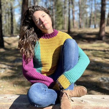 Apricity Color Block Sweater