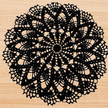 Crochet round doily Pdf + Video Tutorial