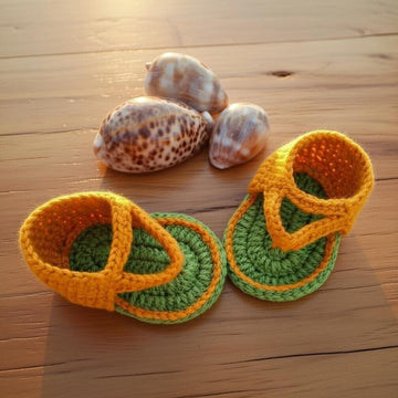 Crochet Baby Sandals – Easy Boho Booties Pattern with Video & PDF