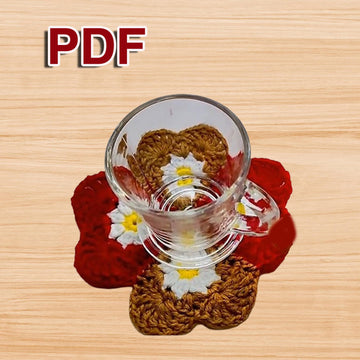 Crochet Heart Coaster – Easy Cute Coaster Pattern with Video Tutorial