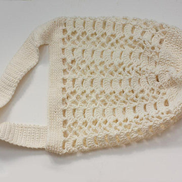 Open Work Shell Tote Market Bag
