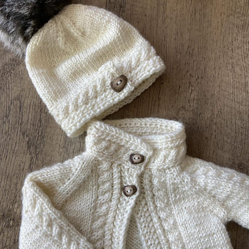 Gently Cabled Baby Cardigan