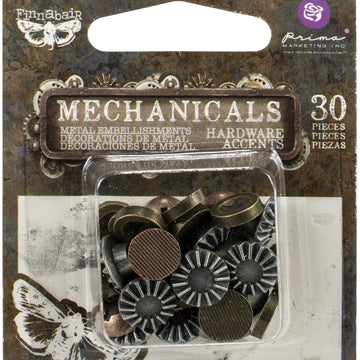 Prima Marketing Finnabair Mechanicals Metal Embellishments - Hardware Accents