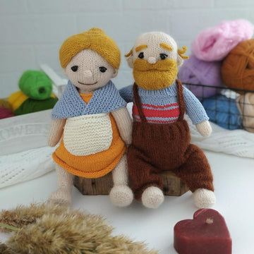 Grandma Doll Knitting Pattern PDF