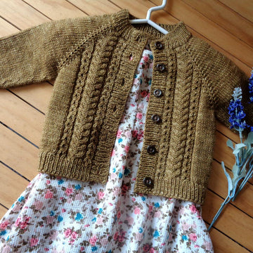 Velvet Acorn Baby Cardigan