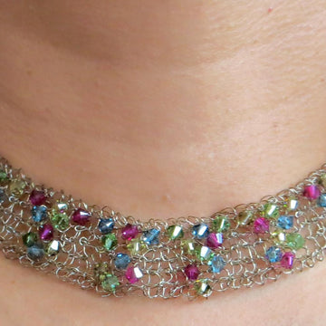Crystal & Wire Necklace