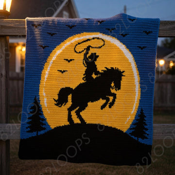 Rodeo Cowboy SC Crochet Blanket Pattern