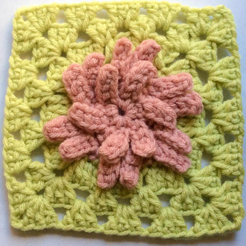 Aster Flower Granny Square
