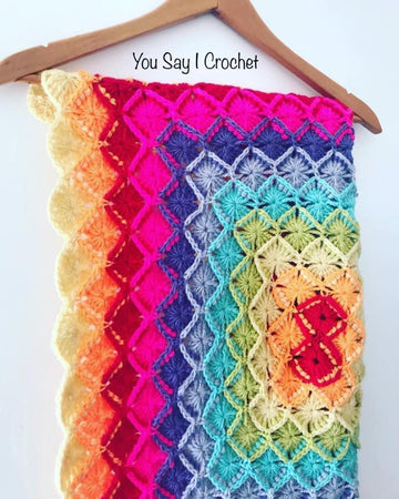 Bavarian Shell Crochet Blanket