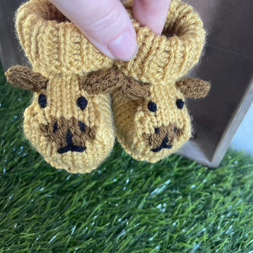 Capybara Baby Booties