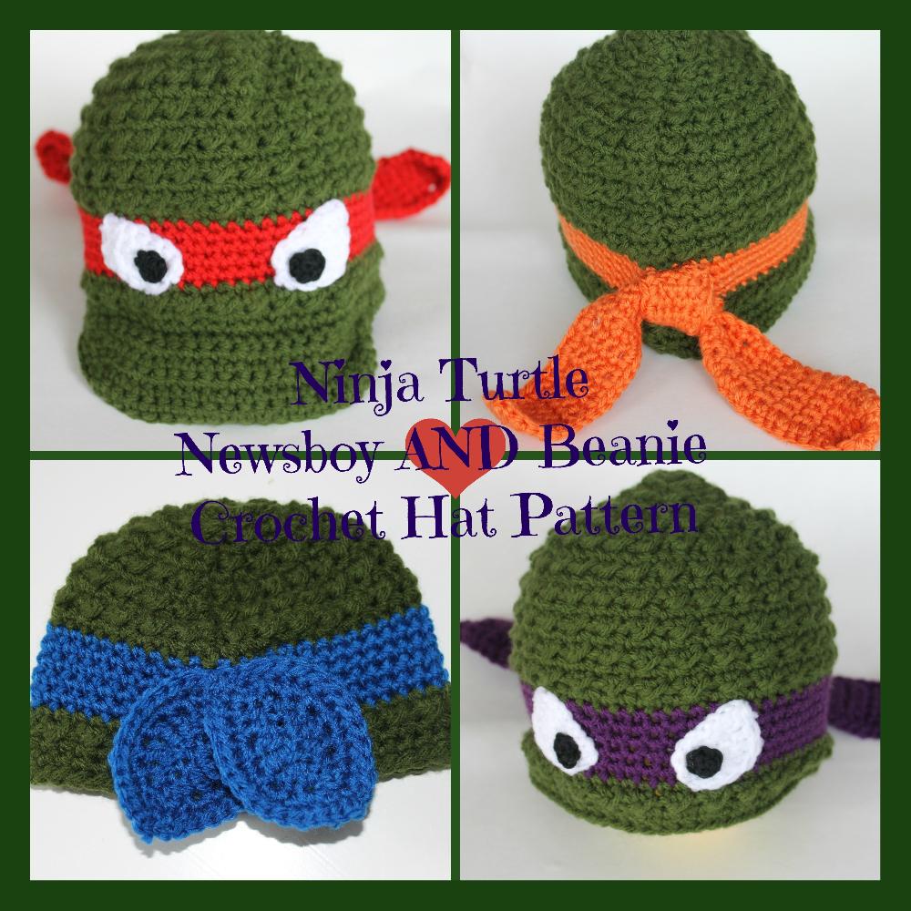 Ninja Turtle Newsboy AND Beanie Hat