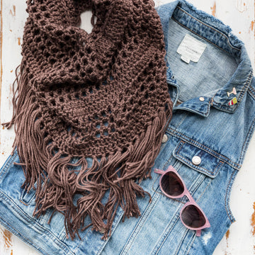 Boho Fringe Cowl