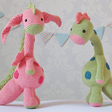 Crochet Dragon and Dino 2 in 1
