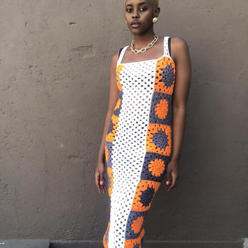 Honeycomb Granny Square Dress
