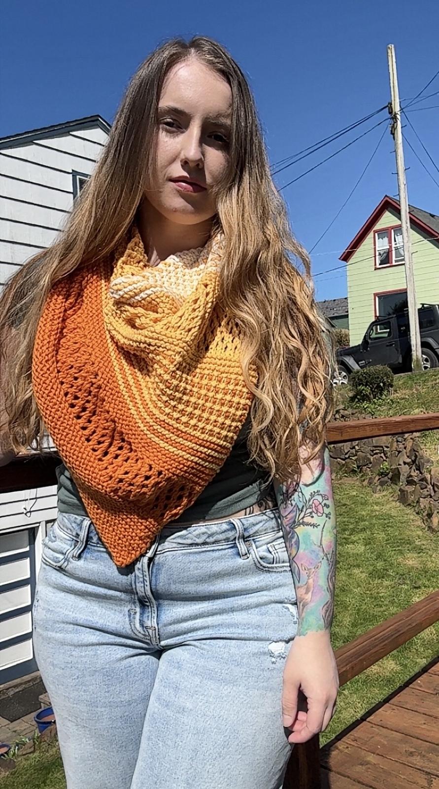 Beach Sunset Shawl