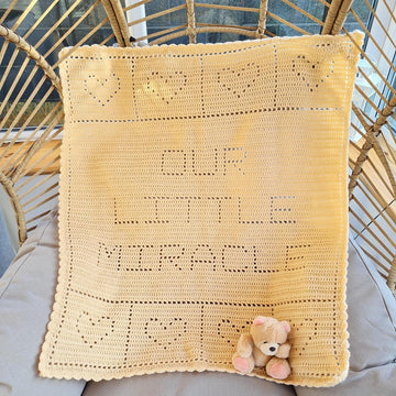 Our Little Miracle Filet Blanket