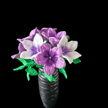 Crochet Petunia flowers