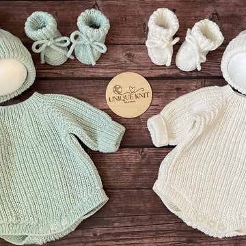 'Snuggles' 3 piece romper set