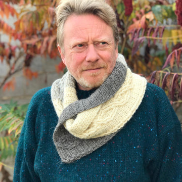 Marl Cabled Scarf