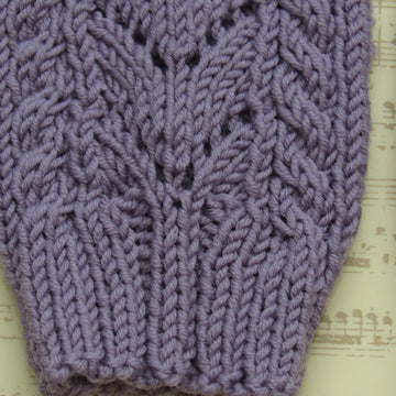 Cable and Lace Mittens