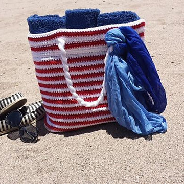"Nautical Knots" Beach / Yarn / Tote Bag