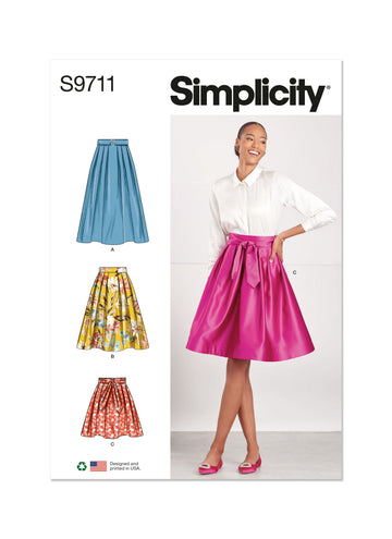 Simplicity Misses' Skirts S9711 - Sewing Pattern